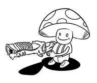 1boy artist:scorndude gun super_mario toad // 1089x933 // 198KB