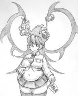 1girl artist:kujalla beer drinking fat filia samson skullgirls traditional_medium // 1500x1832 // 2.3MB