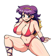1girl artist:iggy_bomb athena athena_(game) bikini huge_breasts // 2000x2000 // 1.1MB
