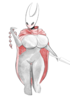 1girl blush hornet huge_breasts insect_girl prayer_beads silksong thick_thighs weapon // 556x774 // 199KB