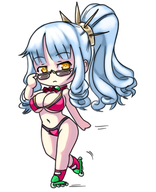 artist:tim assassin bikini carmilla cleavage colored fate_(series) fate_grand_order roller_skates sunglasses // 471x581 // 215KB