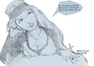 1girl artist:panain0 chihaya_mifune persona persona_5 text // 2416x3408 // 3.8MB