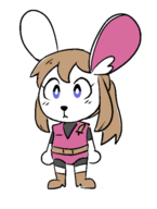 1girl animalization anthro artist:unknown blush boots bunny claire_redfield furry rabbit rabbit_girl resident_evil resident_evil_2 // 413x545 // 73KB