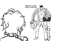 2boys artist:unknown chris_redfield five_nights_at_freddy's five_nights_at_freddy's_security_breach gregory resident_evil robot text // 3500x2400 // 2.0MB