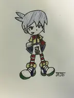 1boy artist:jadessinbin blue_eyes blue_hair chastity chastity_cage hello_kitty heterochromia puyo_puyo red_hair sanrio sig // 4032x3024 // 1.7MB