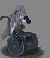 1girl abyssal artist:unknown kantai_collection light_cruiser_demon wheelchair // 1037x1200 // 778KB