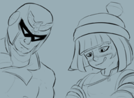 arms_(game) captain_falcon colored crossover f-zero min_min sweat // 996x733 // 300KB