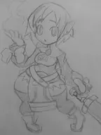 artist:kentayuki disgaea magic_knight monochrome wide_hips // 2448x3264 // 1.8MB