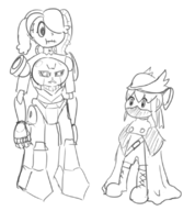 bloodborne cosplay crossover hunter mec_trooper mega_man_(series) roll skullgirls squigly xcom // 748x805 // 176KB