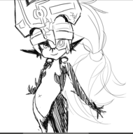 1girl artist:unknown midna the_legend_of_zelda twilight_princess // 946x954 // 274KB