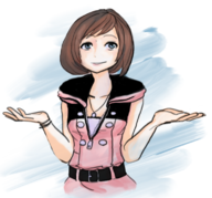 1girl belt blue_eyes bracelet brown_hair colored kairi kingdom_hearts necklace short_hair shrug zipper // 754x702 // 619KB