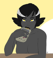 artist:scarmiglione bomb_boo colored eating game_boy gameboy personification super_mario // 809x899 // 184KB