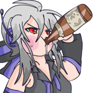 alcohol artist:gondile haku vocaloid yowane_haku // 800x802 // 196KB