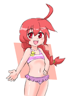 100_orange_juice 1girl bikini colored qp_shooting swimsuit syura // 558x760 // 176KB