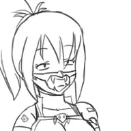 1girl bored parody ponytail sketch soulcalibur taki // 578x578 // 95KB