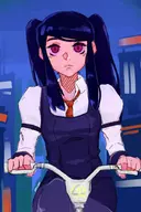 1girl artist:pip bicycle bike colored jill julianne_stingray va-11_hall-a // 600x900 // 69KB