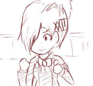 artist:plato female_protagonist femc monochrome persona persona_(series) persona_3_portable // 1000x926 // 254KB