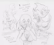 chicken commander_keen destiny digimon dopefish lunamon mustache pokemon_xy sina text // 1131x950 // 212KB