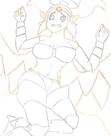 1girl dizzy midriff quake_shantae shantae shantae_(series) shantae_and_the_seven_sirens // 597x731 // 180KB