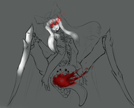 abyssal arachne artist:misterskits kantai_collection monster_girl seaplane_tender_hime simple_coloring spider_girl // 2500x2000 // 1.1MB