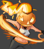 1girl artist:justdavefnd pumpkin ring_fit_adventure // 900x1000 // 839KB