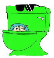 colored hatsune_miku miku shades toilet vocaloid // 364x394 // 61KB