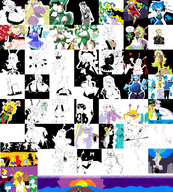 artist:2hufag breasts cirno colored compilation deltarune huge_breasts multiple_girls noelle_holiday tagme touhou // 2800x3100 // 838KB