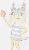 1girl animal_crossing anthro artist:ceiling_dee colored cute furry pencil_drawing sketch smile smiling tangelo tangy traditional_medium // 551x939 // 875KB