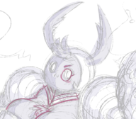 1girl cropped hollow_knight milko_galaxy rule_63 sketch white_defender wip // 474x415 // 169KB