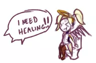 artist:charo chibi mercy overwatch parody text toilet // 1016x666 // 112KB