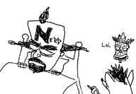 3boys aku_aku artist:unknown bed crash_bandicoot crash_bandicoot_(series) dr._neo_cortex eyes_closed painting prank sketch sleeping text // 800x555 // 156KB