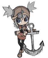 1girl anchor artist:inawon colored grey_hair helmet pratty summon_night summon_night_swordcraft_story twintails // 1000x1200 // 613KB