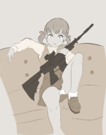 1girl artist:zeniselv gun nanako_dojima persona persona_4 // 2352x3000 // 855KB