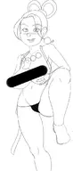 1girl ace_attorney alternate_breast_size artist:slowfag blush censored necklace panties pearl_fey socks thick_thighs wip // 481x1131 // 83KB