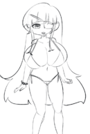 1girl artist:mugichacharlie bikini huge_breasts mirai senran_kagura // 772x1141 // 207KB