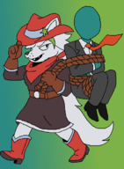 alternate_costume animal_tail anon business_suit cowgirl_outfit five_nights_at_freddy's furry hat kidnapping rope roxy suit // 512x696 // 34KB