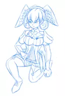 1girl artist:goseb90 kneeling melia_antiqua // 466x687 // 202KB