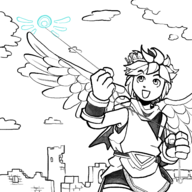 1boy artist:deeznutterbutterz kid_icarus kite pit // 2500x2500 // 1.6MB