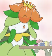 artist:macromin beauty_trainer colored lilligant macaroon macro micro pokemon size_difference // 1308x1409 // 778KB