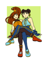 2girls artist:unknown chun-li dnf_duel sitting street_fighter striker // 1100x1340 // 65KB