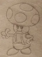 1boy artist:unknown super_mario thumbs_up toad traditional_medium // 2039x2738 // 1.2MB