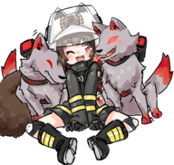 1girl arknights artist:chaikodog shaw // 1000x946 // 750KB