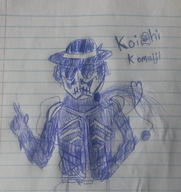 crossover kamen_rider koishi_komeiji text touhou // 1607x1705 // 2.9MB