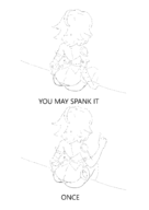 1girl 2koma artist:skeezicks ass comic donkey_kong_(series) fate_(series) hand_gesture jack_the_ripper meme panties parody sitting you_may_spank_it_once // 2480x3508 // 266KB