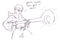 1boy artist:r0cketjumper cosplay final_fantasy medic team_fortress_2 text // 997x683 // 188KB