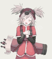 1girl blush colored grey_hair happy helmet pratty smile summon_night summon_night_swordcraft_story twintails // 1500x1700 // 981KB