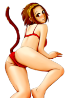 artist:aikun2012 ass bikini blush colored looking_back marvel_vs_capcom marvel_vs_capcom_2 sonson tail // 721x1039 // 387KB