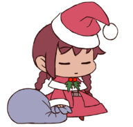 1girl artist:pepsi christmas madotsuki padoru sack yume_nikki // 1062x1020 // 249KB