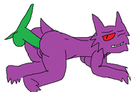 1boy 1girl anal anthro artist:laweaacosadora ass colored doggy_style gengar mspaint penis pussy red_eyes sex testicles // 602x406 // 15KB