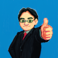 colored iwata nintendo satoru_iwata thumbs_up // 999x999 // 1.6MB
